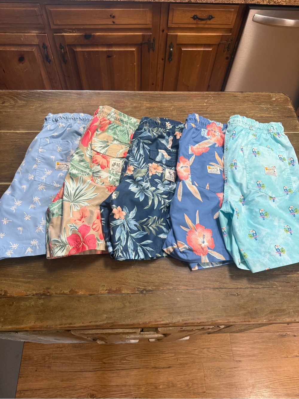5 Pair of American Eagle Swimming Trunks